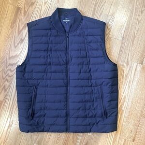 J. Crew Men's Navy Blue Puffer Vest